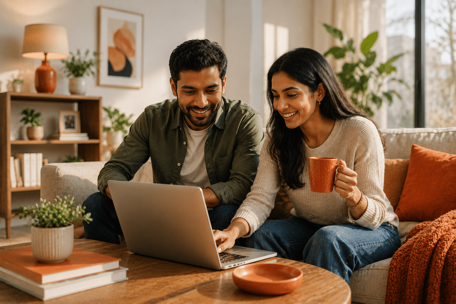 Working couple considering private health insurance