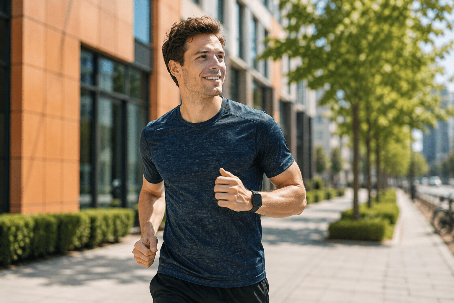 Healthy professional considering private health insurance